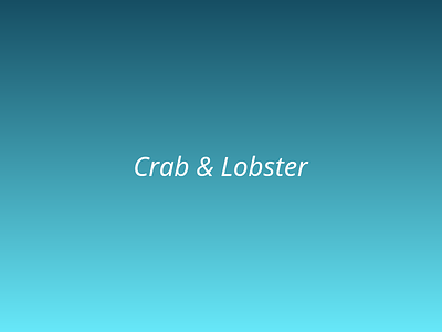 Crab & Lobster