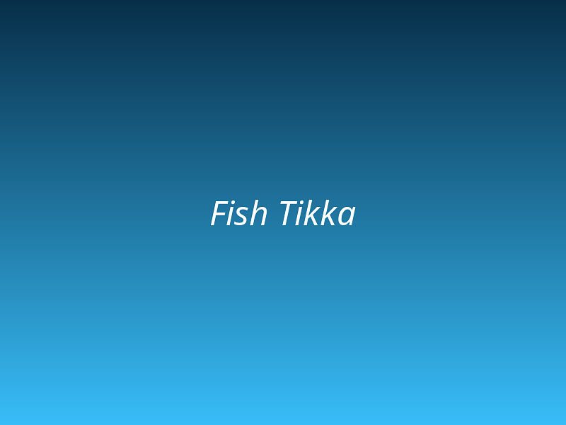 Fish Tikka