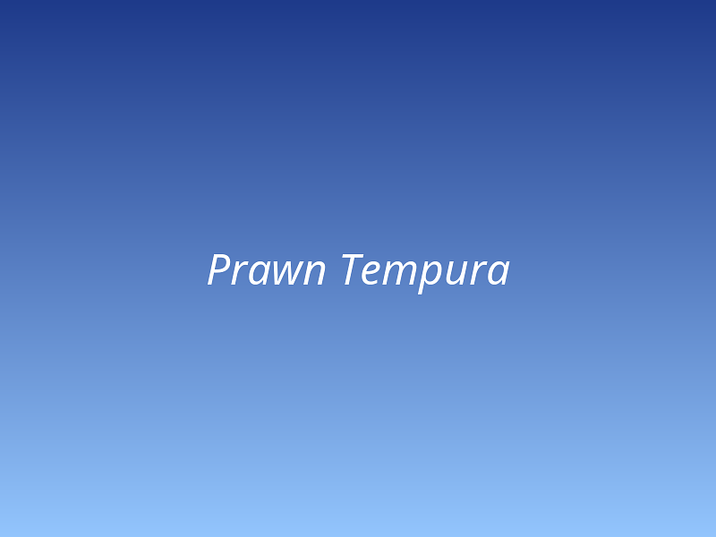 Prawn Tempura