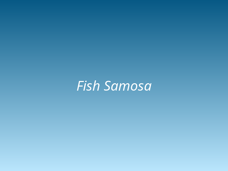 Fish Samosa